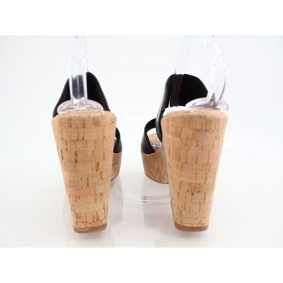 Korks Kork Ease Dezi Sandals Platform Black Vegan Strappy Chunky Heel Size 10 - Picture 2 of 12